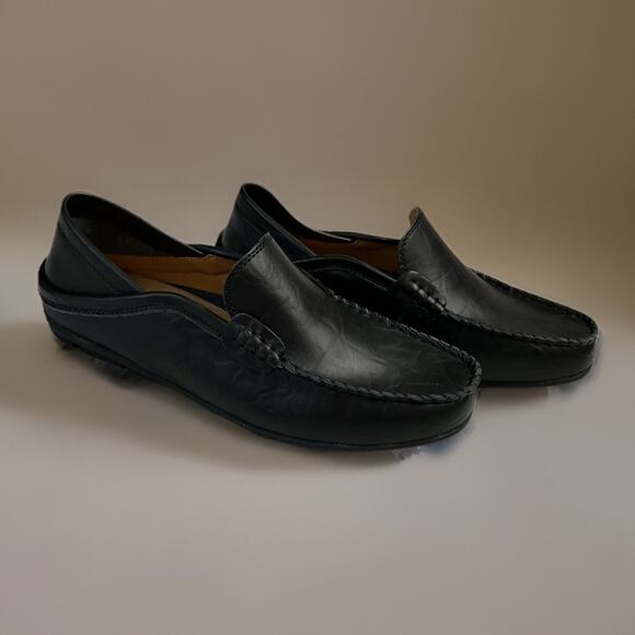 GO TOUR Men\'s 7 Premium Genuine Hand-made Black Leather Casual Slip-on Loafers main image 9